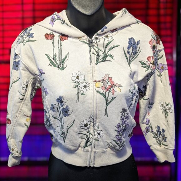 Roots Kids Floral Zip-up Hoodie, Children's Small - Ages 5-6 Years - Picture 1 of 7